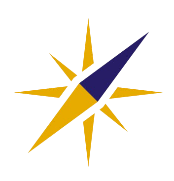 aiguille de la boussole du logo